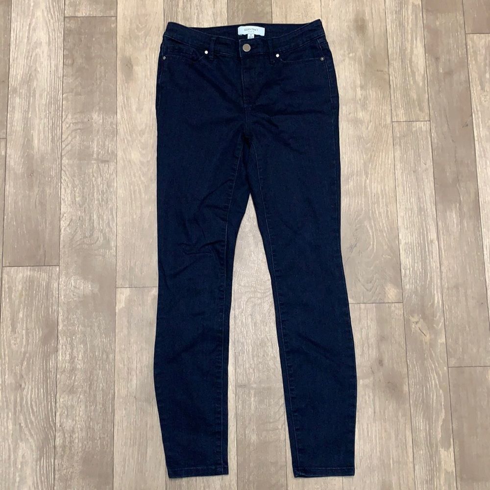 Ellen Tracy Dark Indigo Skinny Jeans